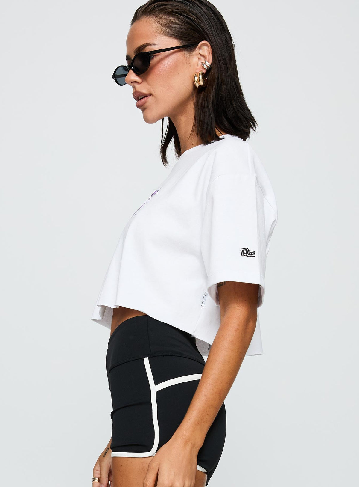 Nyu Track Tee White