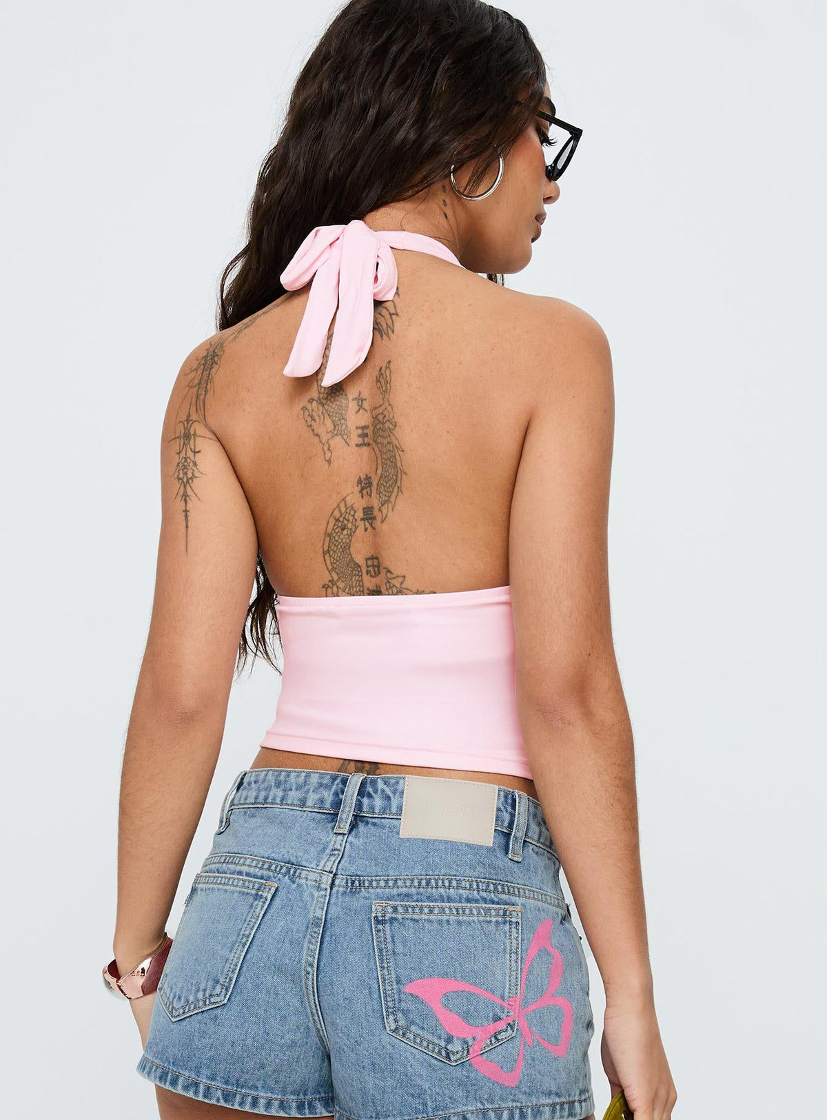 Whimsy Halter Top Pink