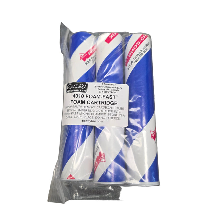 6" Foam-Fast Cartridges for 4010-3 & 4010-MINI Foam-Fast Units, Pkg of 3 - 4010CART6PC - Scotty Firefighter