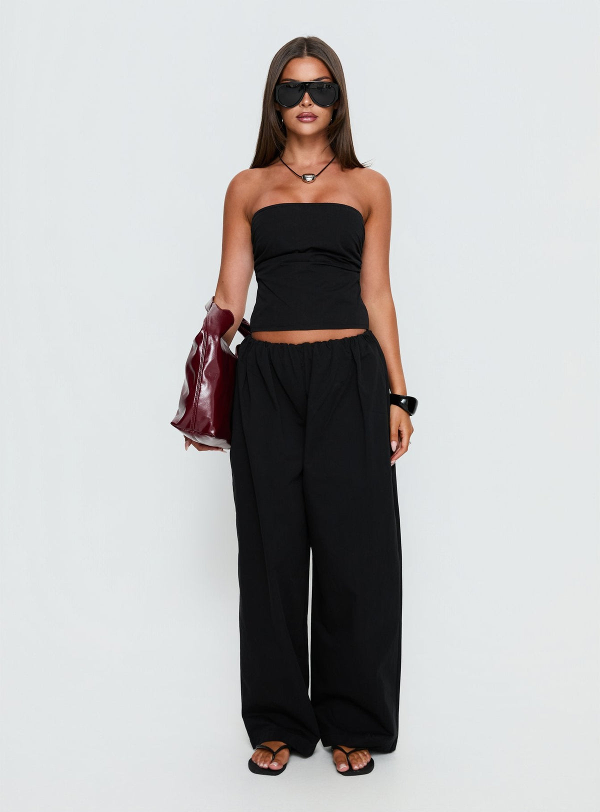 Twilight Strapless Top Noir