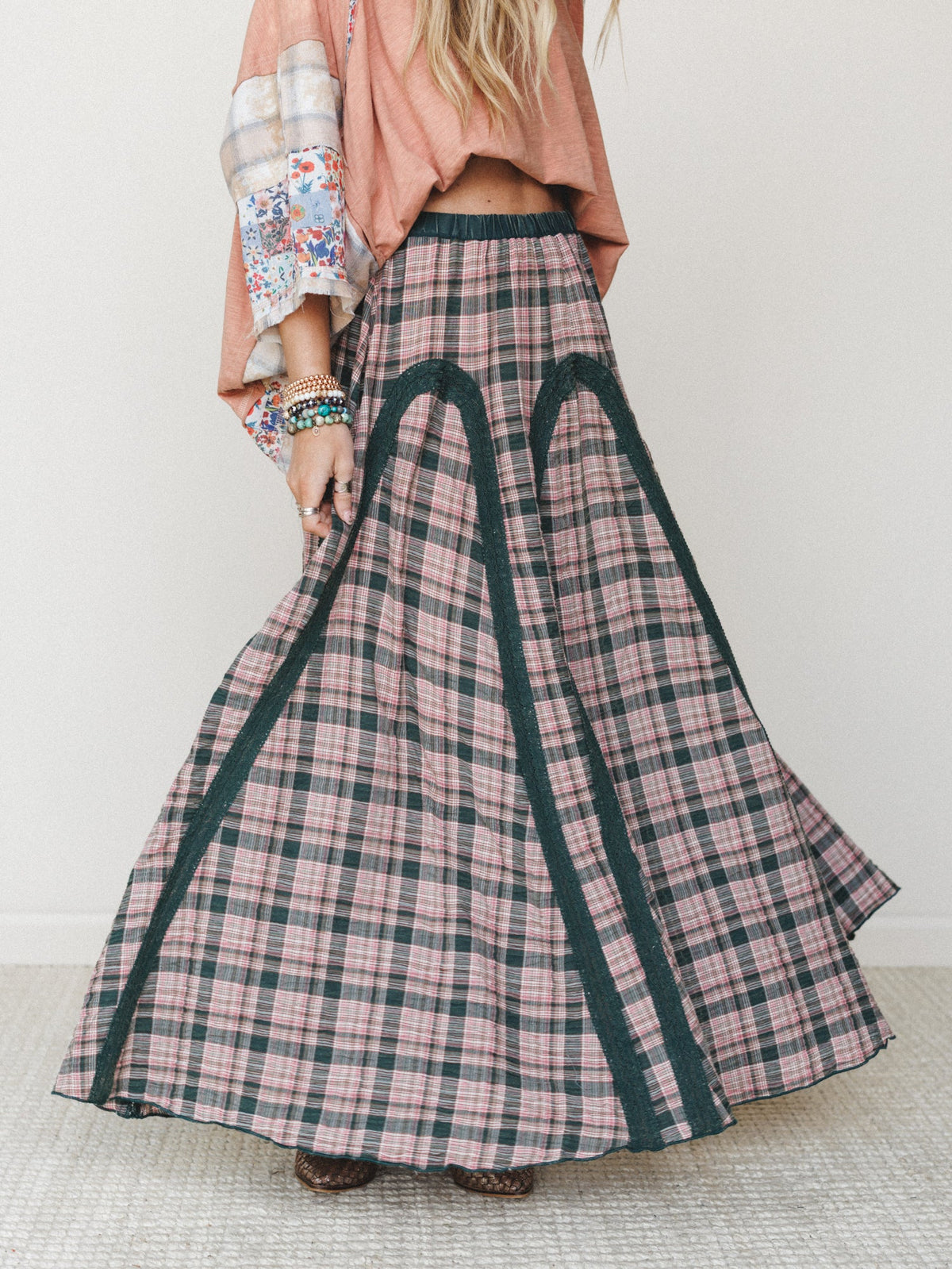 Aurora Maxi Skirt - Forest Green