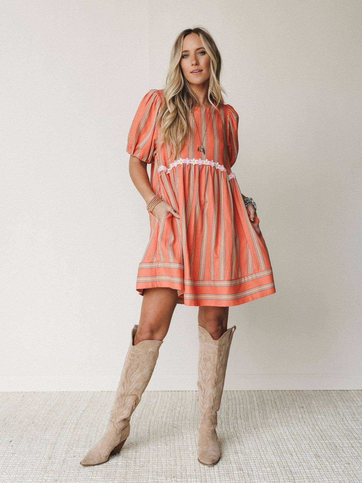 Solar Flare Dress
- Tangerine