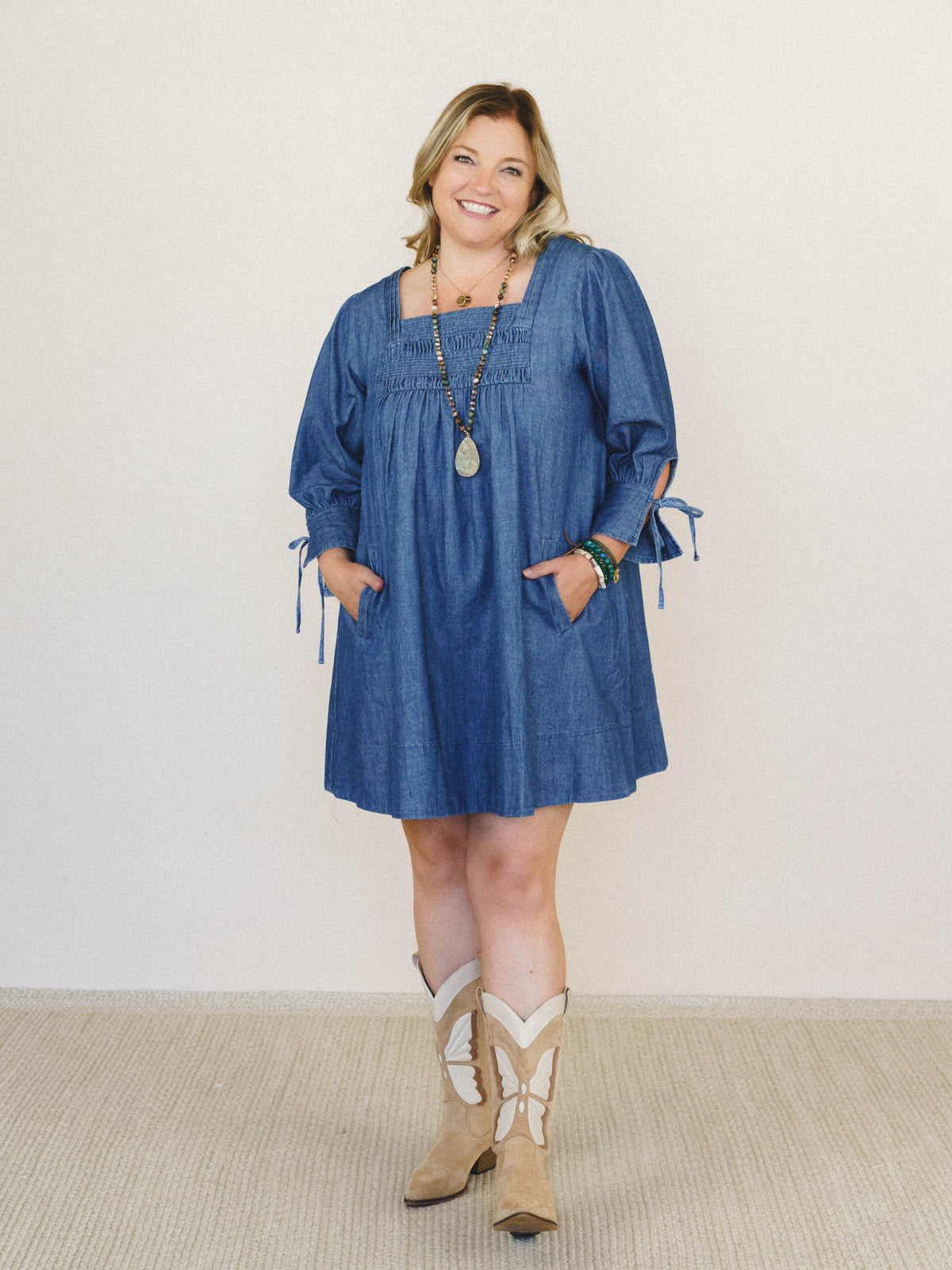 Her Journey Dress - Dark Denim