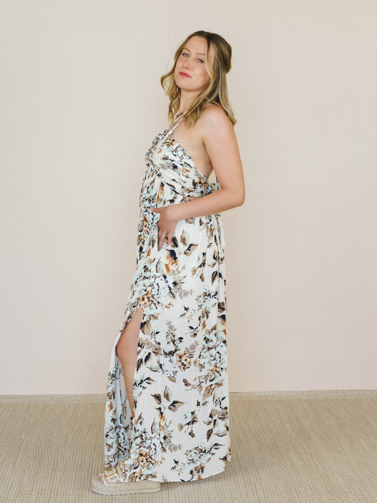 Daydreamer Floral Maxi Dress - Cream