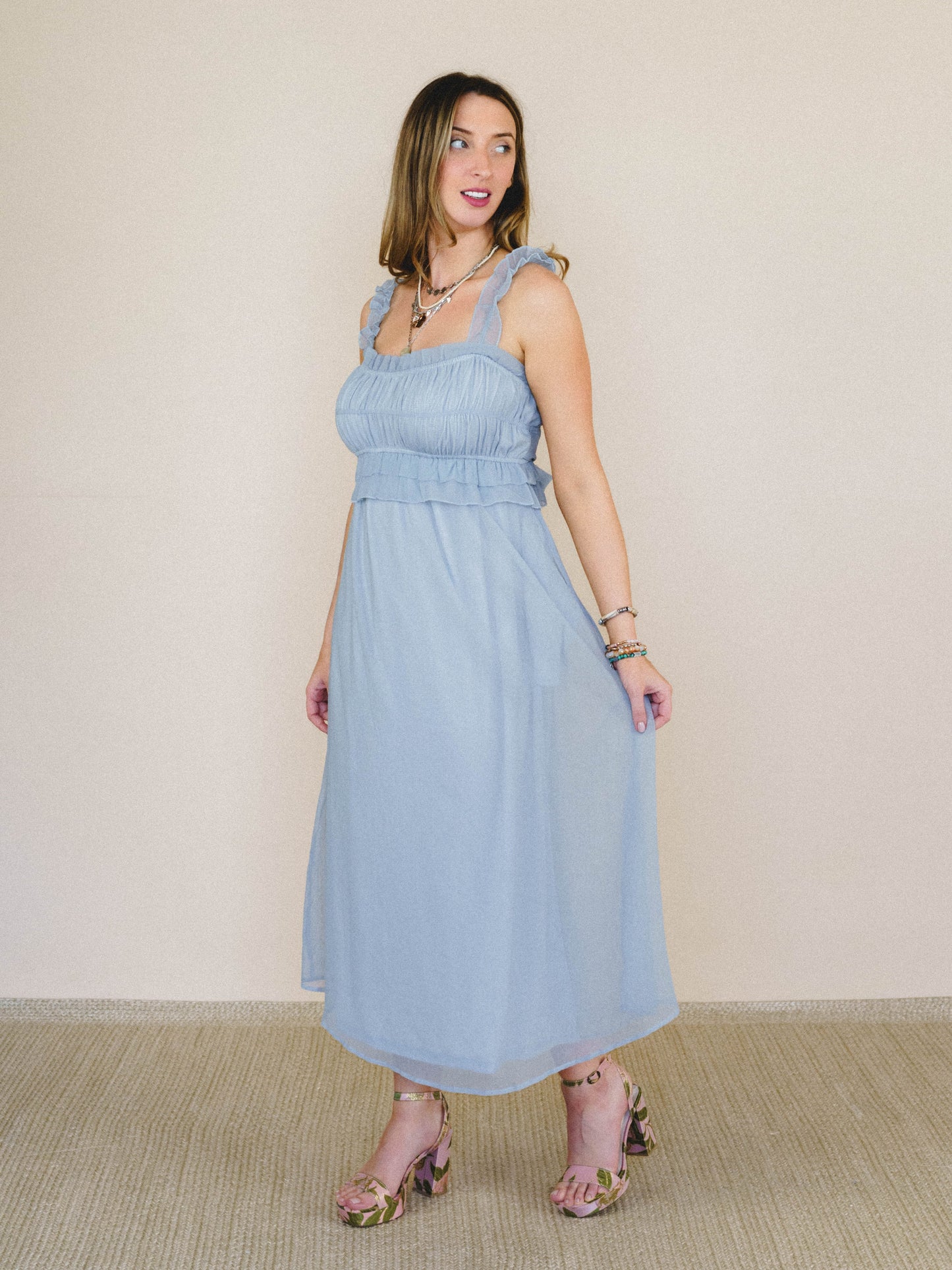 Spring Affair Dress - Pale Blue