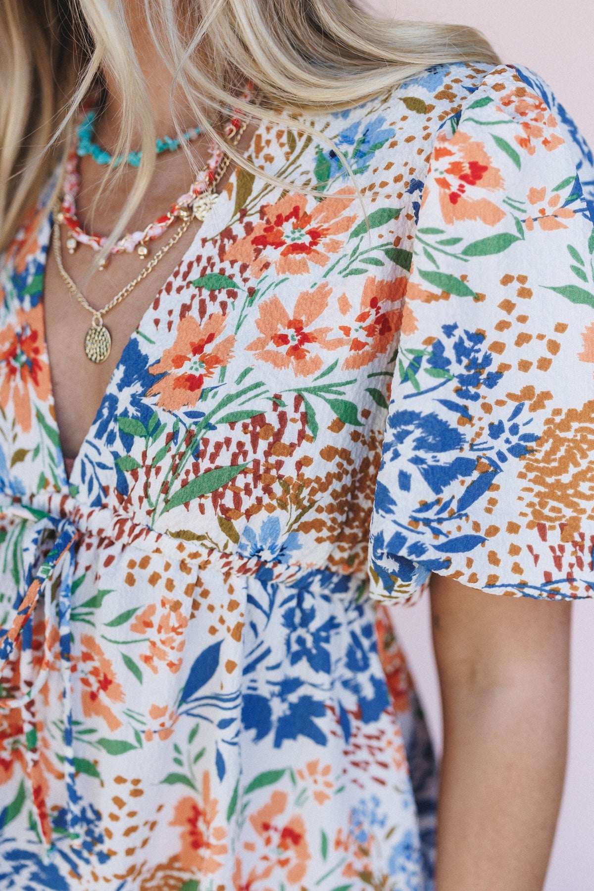 The Nest Flora Belle Dress - Brown Floral