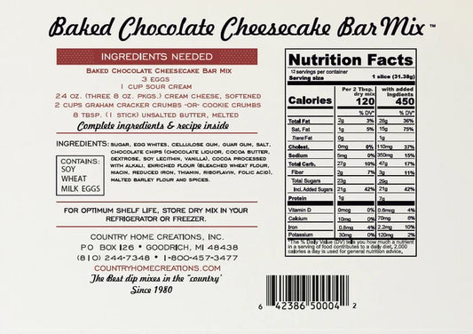 AKB Chocolate Cheesecake Bars Mix