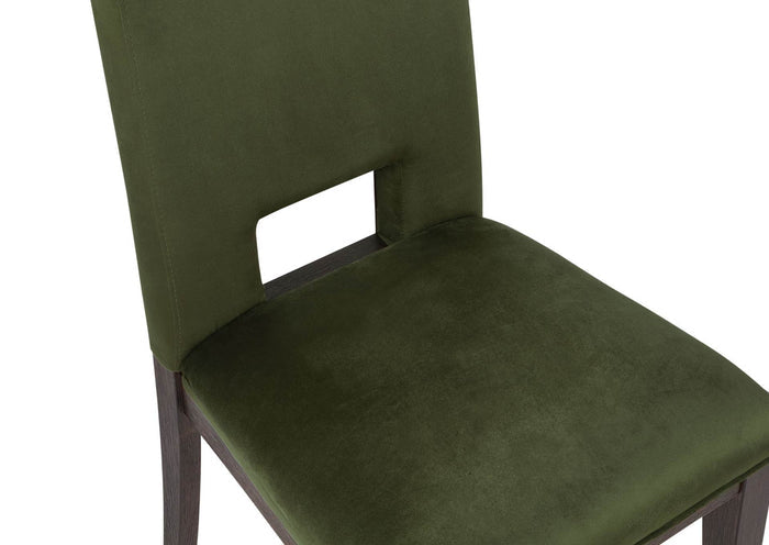 Evan Side Chair - Green / Brown
