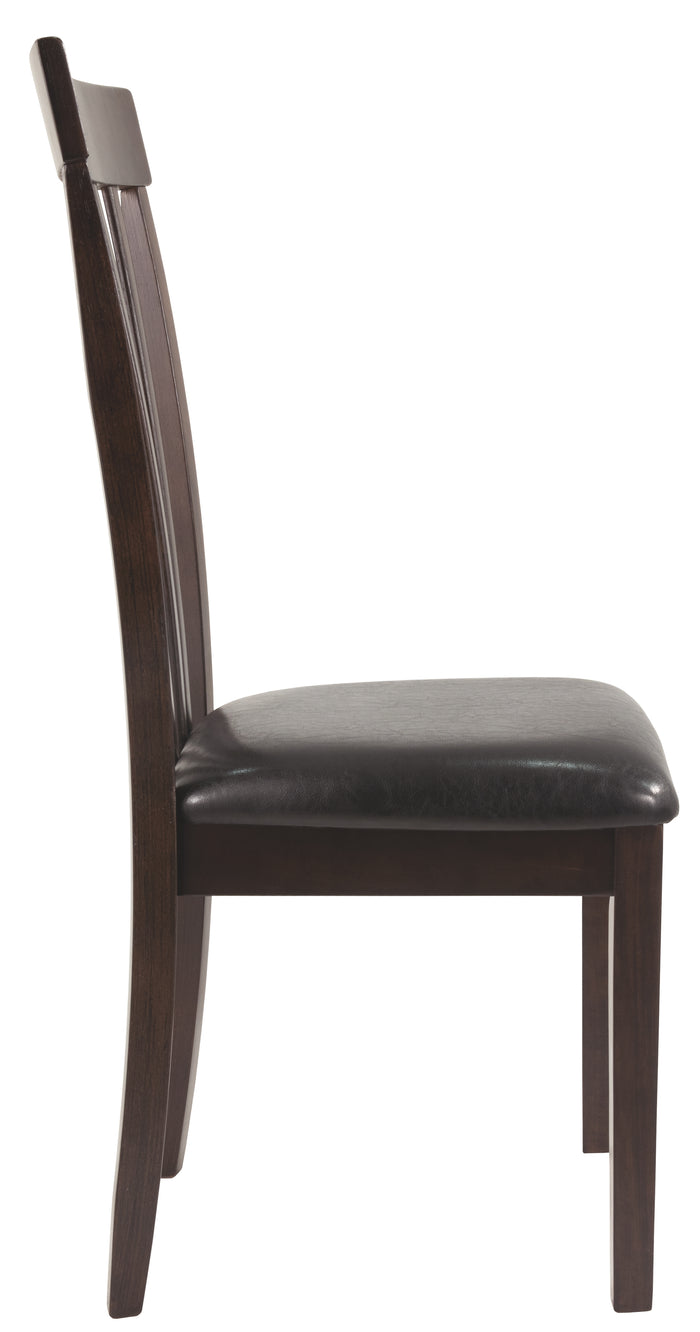 Ashley Furniture - HAMMIS UPHOLSTERED SIDE CHAIR - Dark Brown Leather Match|Wood - Chairs - Additional View 8