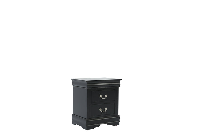 LOUIS PHILIP BLACK NIGHTSTAND - Additional View 1