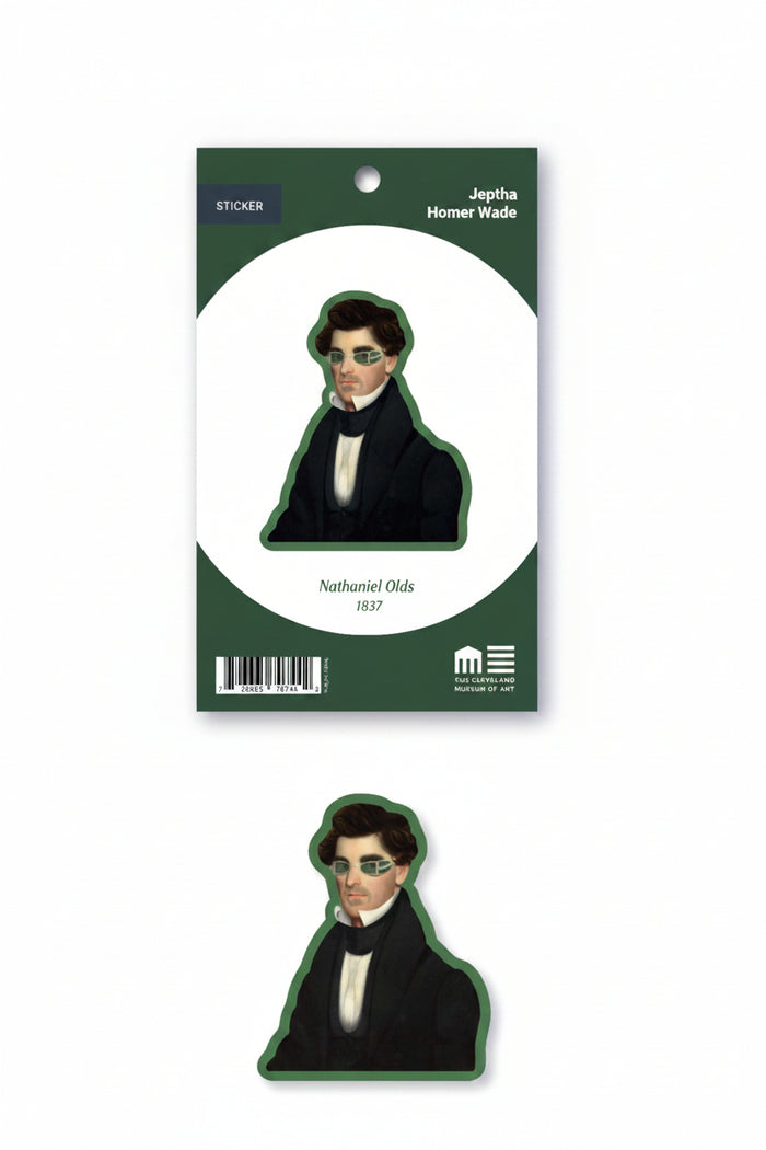 Two stickers with cut lines displayed on a white background