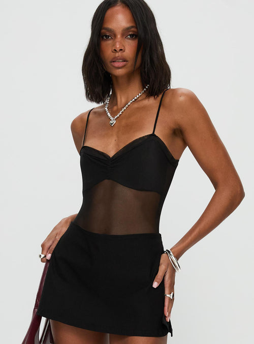In The Club Bodysuit Black