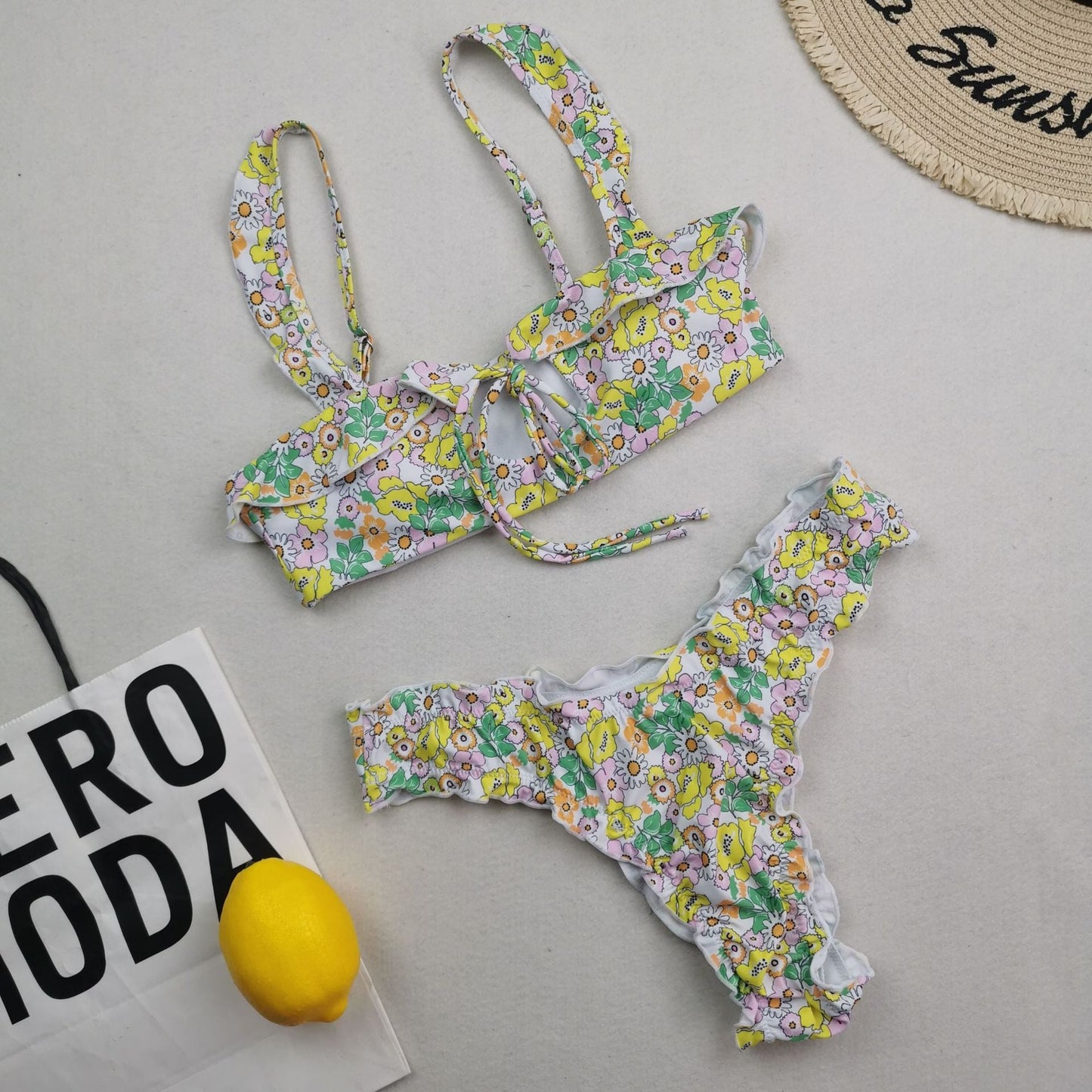 Multicolor Bikini Set