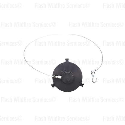 1.5 inch NST NH aluminum rocker lug cap with cable top view