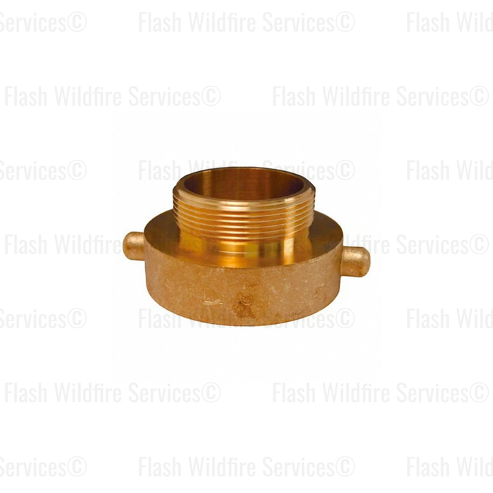 1.5" FNPSH x 1" MNPT Brass Hydrant Adapter for Fire Hose