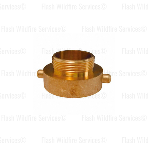 1.5" FNPSH x 1" MNPT Brass Hydrant Adapter for Fire Hose