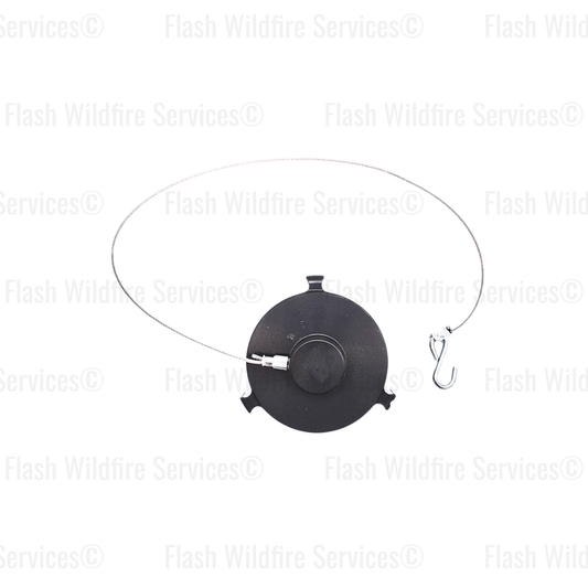 1.5 inch NST NH aluminum rocker lug cap with cable top view