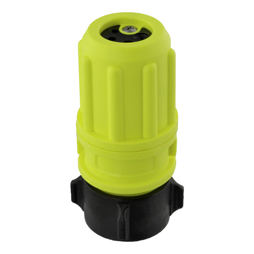 Revolver Nozzle, adjustable flow patterns, 5 to 8 GPM, 1½" NPSH, Yellow - 4044-NP - Scotty Firefighter
