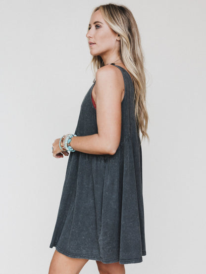 Whisked Away Dress - Charcoal