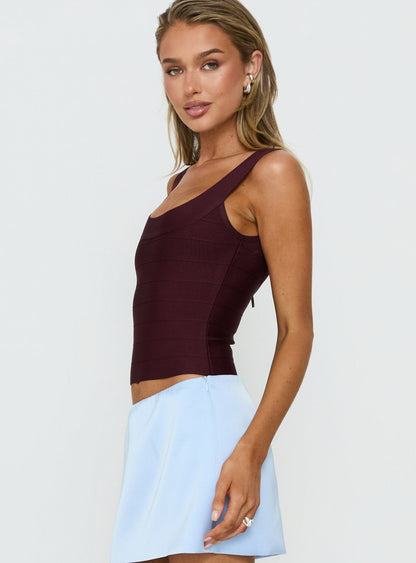 Jourdan Bandage Top Plum