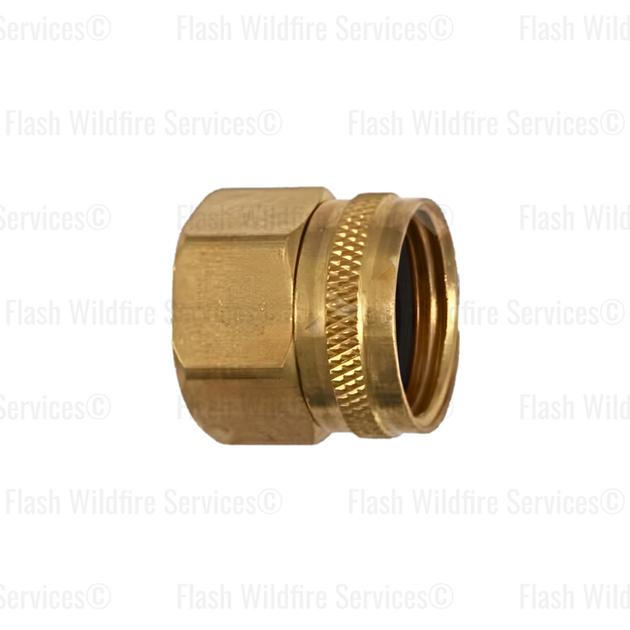 3/4" Female NPT x 3/4" Female Swivel GHT Brass Adapter