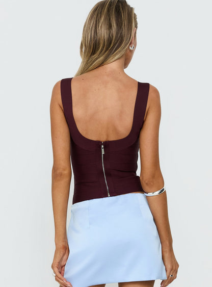 Jourdan Bandage Top Plum