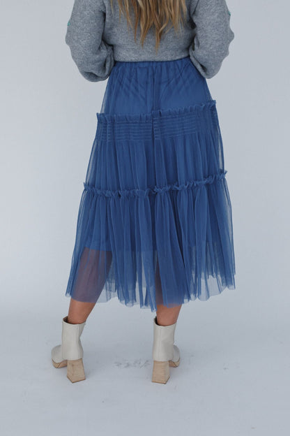 Sonoma Tiered Tulle Skirt - Blue