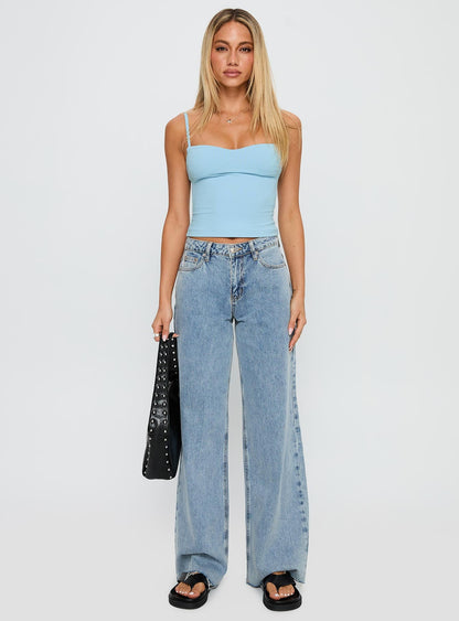 Evanda Top Light Blue