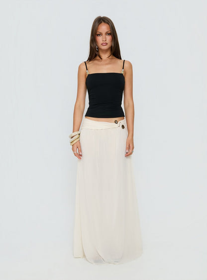 Isameika Beaded Tank Top Black