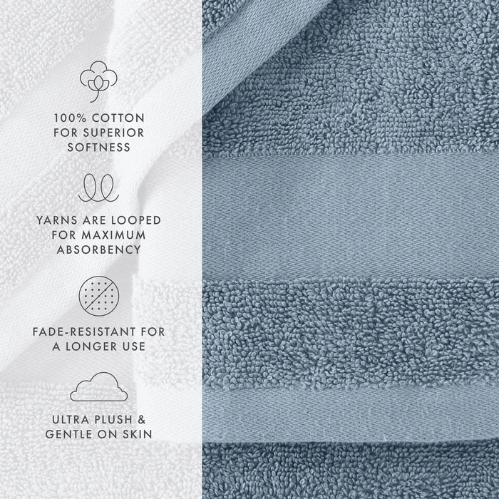 6-Piece Luxury Hotel Cotton Bath Towel Set