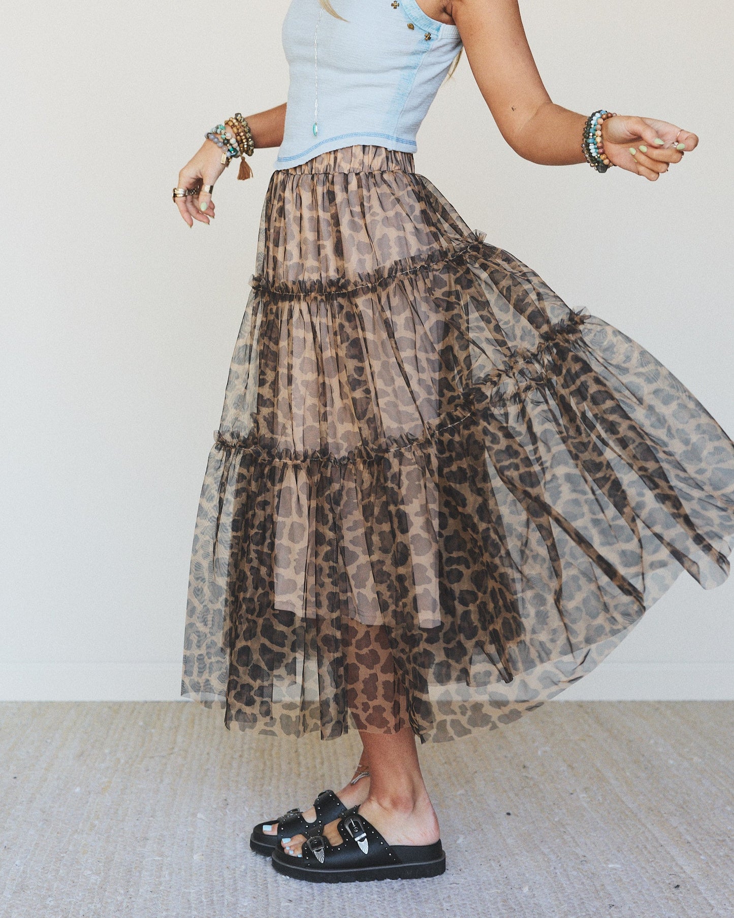 Wild Night Maxi Skirt - Mocha