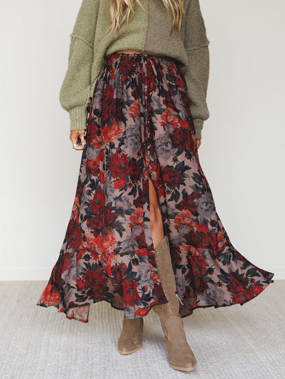 Lunar Bloom Skirt - Natural