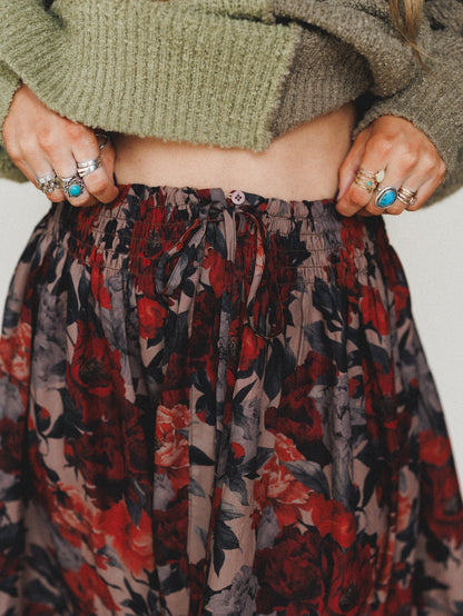 Lunar Bloom Skirt - Natural