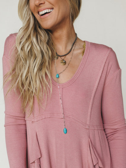 Cherry Blossom Dress - Dusty Pink