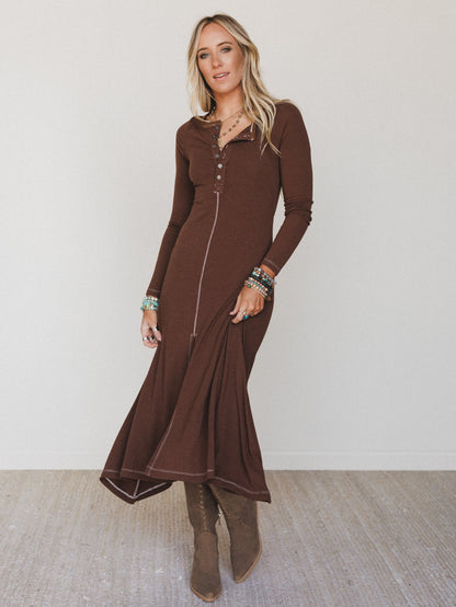 Harlowe Dress - Mocha