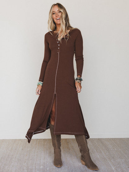 Harlowe Dress - Mocha
