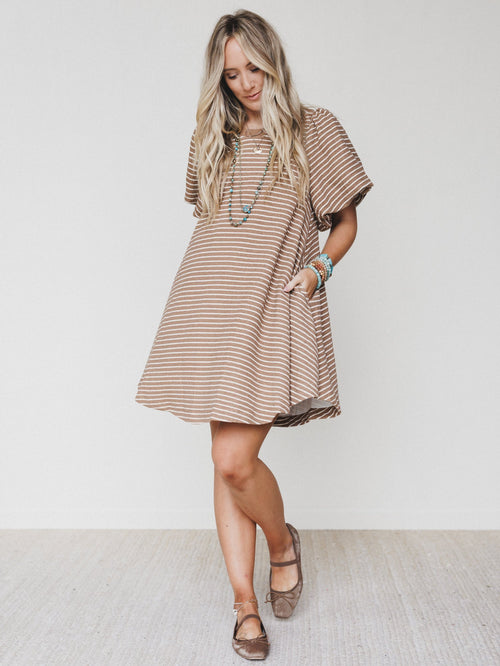 Baby Love Dress - Latte