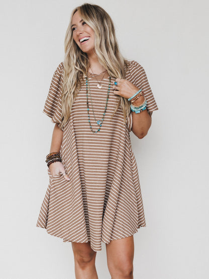 Baby Love Dress - Latte
