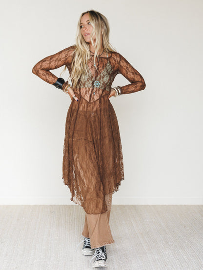 Sunstone Vale Dress - Mocha