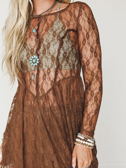 Sunstone Vale Dress - Mocha
