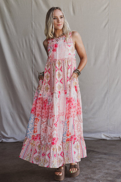 Maris Maxi Dress - Coral