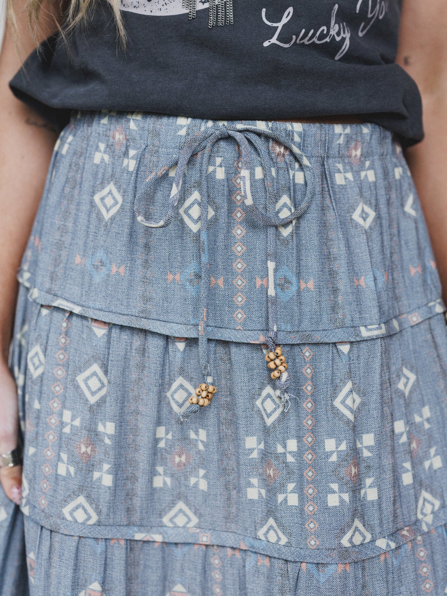 Timeless Love Maxi Skirt - Denim