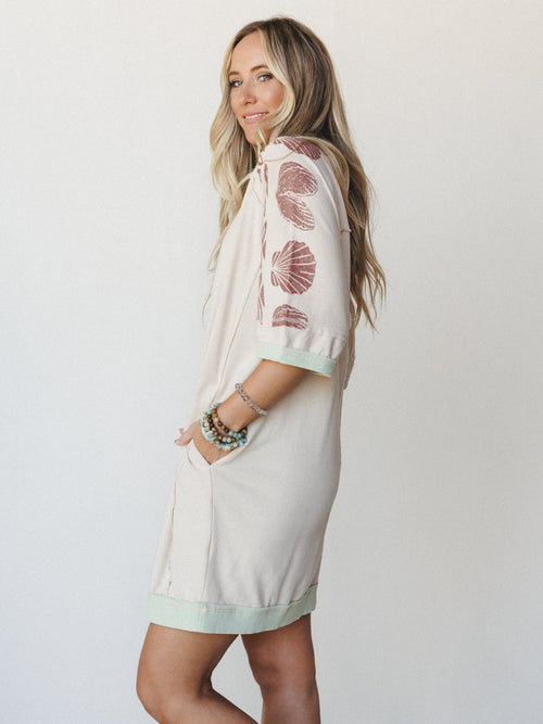 South Beach Sands Tee Dress - Oatmeal