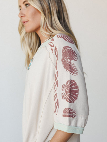South Beach Sands Tee Dress - Oatmeal