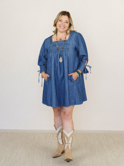 Her Journey Dress - Dark Denim
