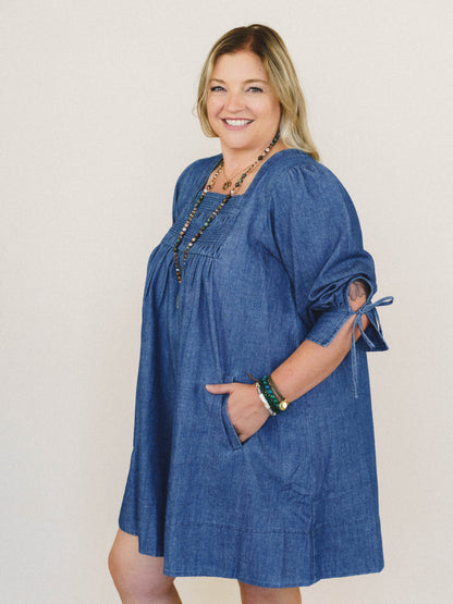 Her Journey Dress - Dark Denim