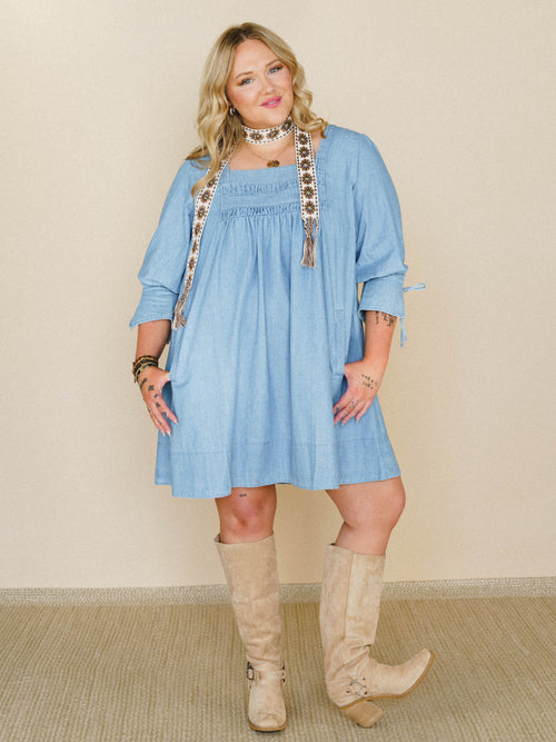 Her Journey Dress - Light Denim