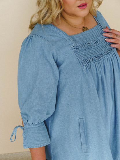 Her Journey Dress - Light Denim