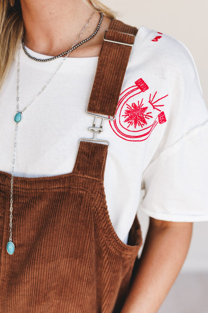 Lou Lou Overalls Dress - Camel