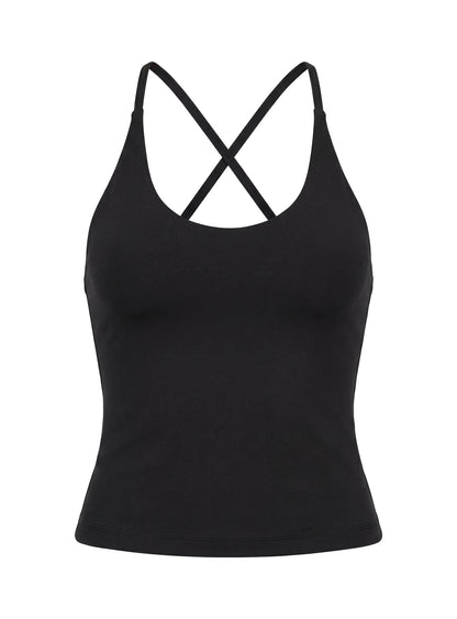 Pace Active Cross Back Tank Top Black